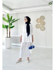 fiona ithal pul detaylı  takım ekru