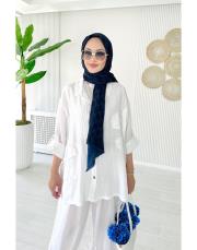 fiona ithal pul detaylı  takım ekru 2