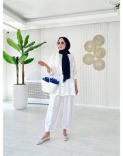 fiona ithal pul detaylı  takım ekru 3