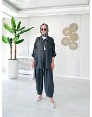 fiona ithal pul detaylı  takım antrasit 2