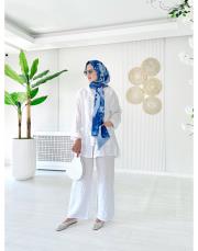 marjin ithal keten takım beyaz