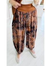 natali ithal şalvar pantolon tarçın