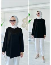 iconic süprem tunik siyah