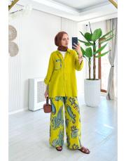 berina ithal keten takım yağyeşili 2