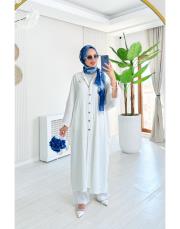 yıldız broş kap ekru