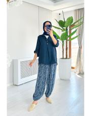 nilia ithal  şalvar pantolon gri 2