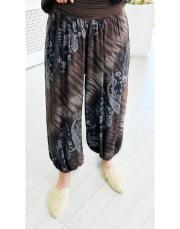 nostalji ithal viskon şalvar pantolon acı kahve 2