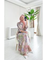 alinor ithal payetli keten gömlek taş