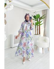 alinor ithal payetli keten gömlek ekru