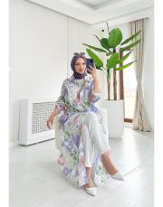 alinor ithal payetli keten gömlek ekru 2