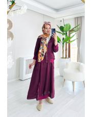 farah ithal etekli keten takım bordo