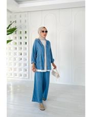 alessia tencel takım mavi