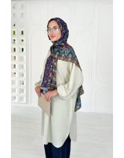 nazia diz altı sweat tunik bej 2