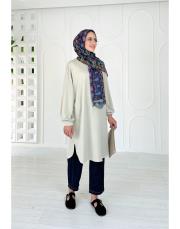 nazia diz altı sweat tunik bej 3