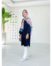 nazia diz altı sweat tunik lacivert 2