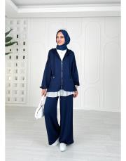 mayka fermuarlı takım lacivert 2
