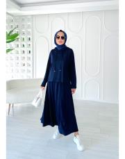 louris etekli takım lacivert