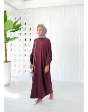 sevien spor salaş elbise mürdüm