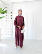 sevien spor salaş elbise mürdüm 2