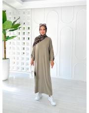 sevien spor salaş elbise haki