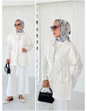 carmen yelekli oysho takım ekru