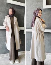 nova astarlı trenç bej