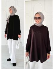 style iki ip oversize sweat kahve