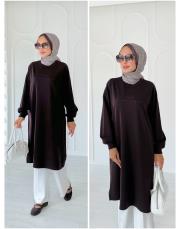 reminder diz altı iki ip tunik kahve