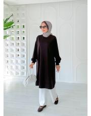 reminder diz altı iki ip tunik kahve 2