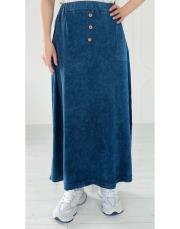 alina pamuk triko etek lacivert
