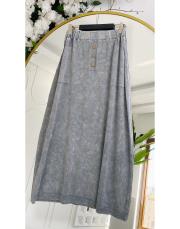 alina pamuk triko etek gri