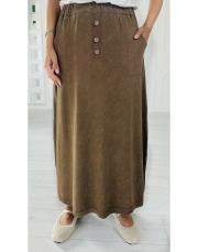 alina pamuk triko etek kahve