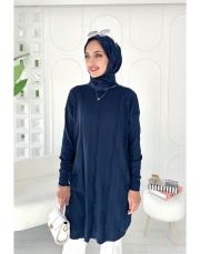 bonnica merserize tunik lacivert