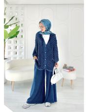 eyşa pamuk triko hırka lacivert