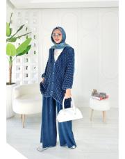 eyşa pamuk triko hırka lacivert 2