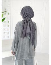 eyşa pamuk triko hırka gri 4