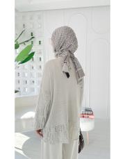 yale pamuk triko dantelli hırka taş 2