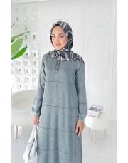 2553 pamela pamuk ip triko elbise gri 2