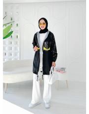 fendi pullu kap siyah