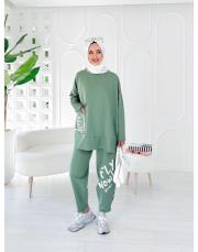 wow üç iplik tasarım spor takım mint 2