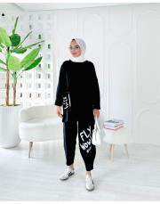 wow üç iplik tasarım spor takım siyah 2