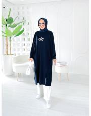 ola iki ip elbise tunik lacivert 2