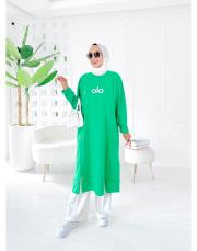 ola iki ip elbise tunik benetton