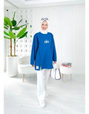 alo üç iplik sweat mavi