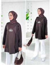 alo üç iplik sweat acı kahve