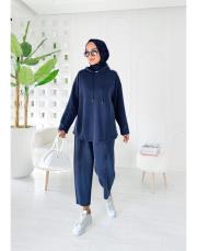 valentina oysho takım lacivert