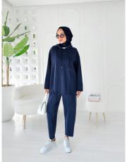 valentina oysho takım lacivert 2