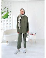 valentina oysho takım haki 2