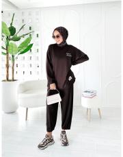 bargelia oysho takım koyu kahve 2