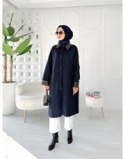 gabri süet oversize kap lacivert 3